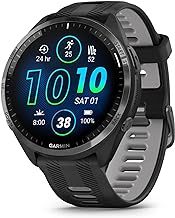 Garmin Forerunner® 965 Running Smartwatch, Colorful AMOLED Display, Training Metrics and Recovery Insights, Black and Powder Gray, 010-02809-00