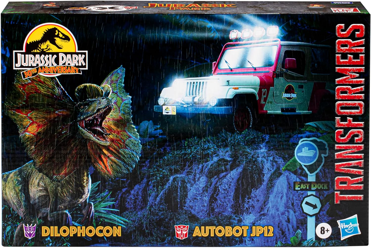 Transformers Collaborative Jurassic Park x Toys Dilophocon & Autobot JP12, Action Figures for Boys and Girls Ages 8 and Up (Amazon Exclusive)-1