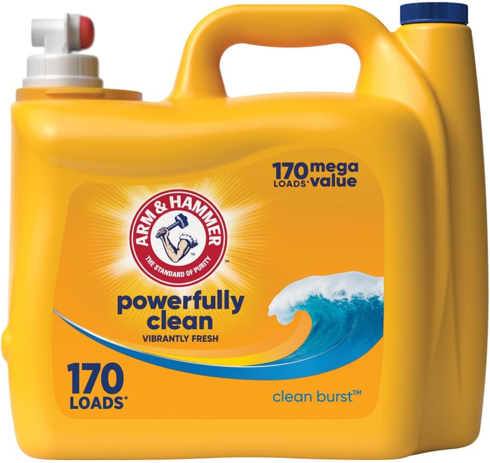 Arm & Hammer Clean Burst, 170 Loads Liquid Laundry Detergent, 170 Fl oz-0