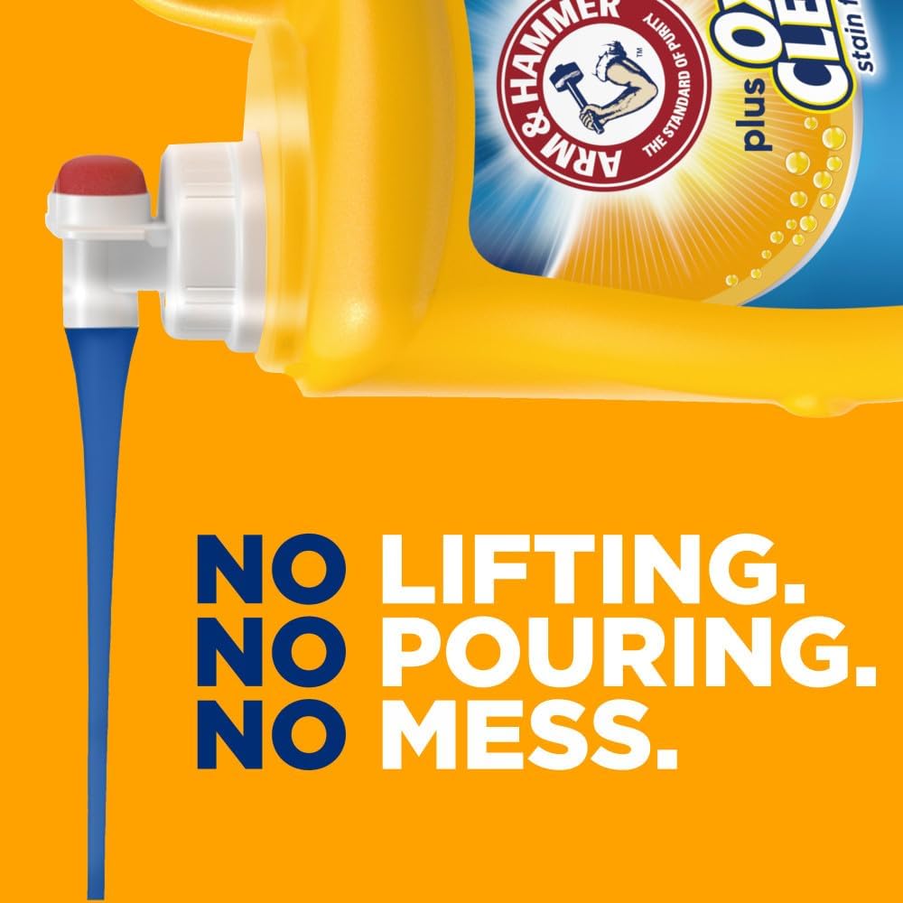 Arm & Hammer Plus OxiClean Fresh Scent, 128 Loads Liquid Laundry Detergent, 166.5 Fl oz-10