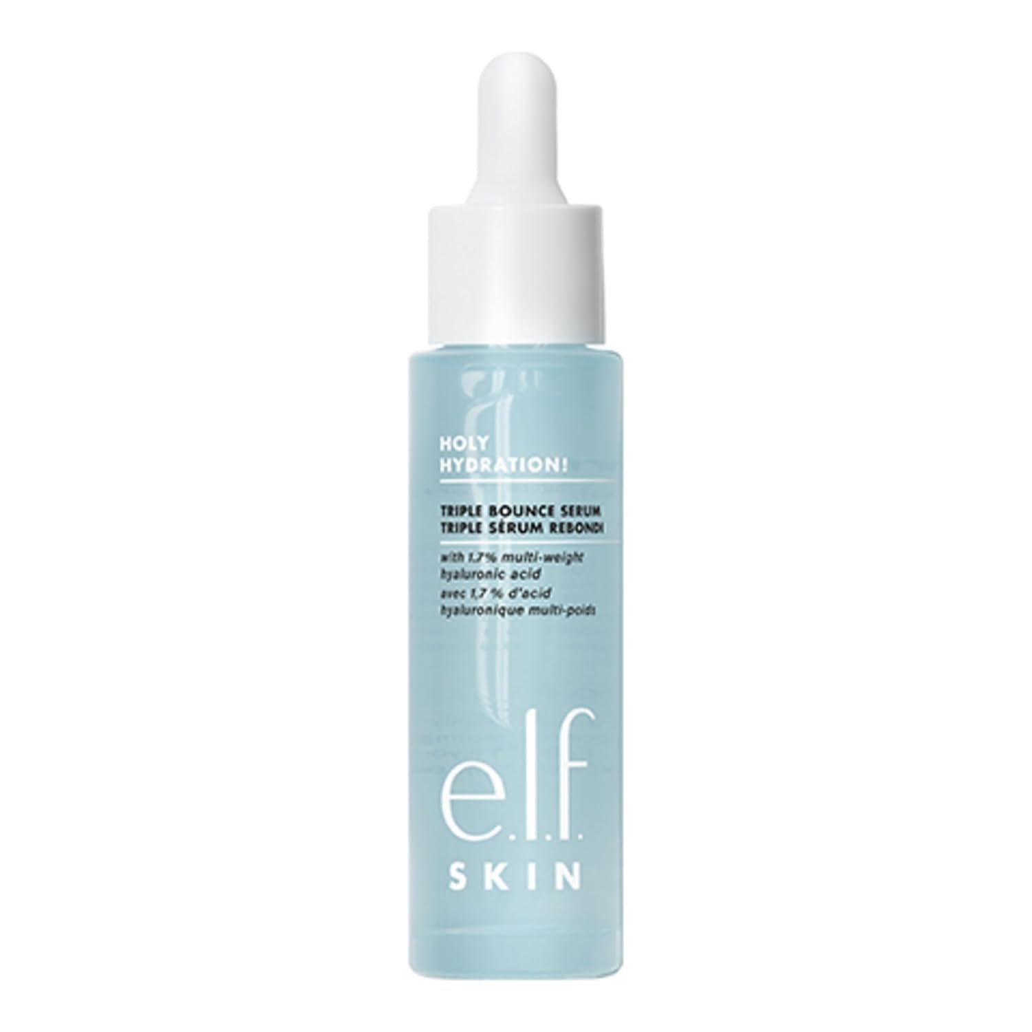 e.l.f. SKIN Holy Hydration! Triple Bounce Serum, 1.7% Hyaluronic Acid Serum For Plump, Bouncy Skin, Great For Hydrating Dry Skin-0