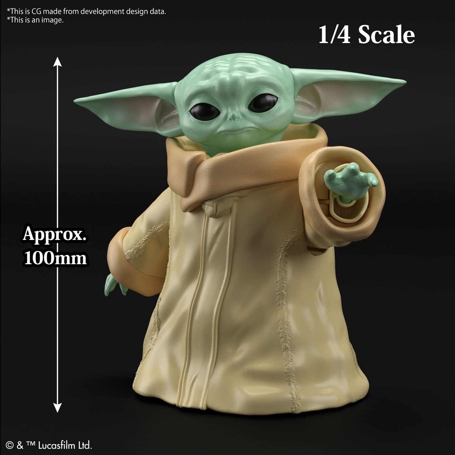 BANDAI Hobby - The Mandalorian - Grogu, Spirits Star Wars Character 1/4 Plastic Model Kit-1