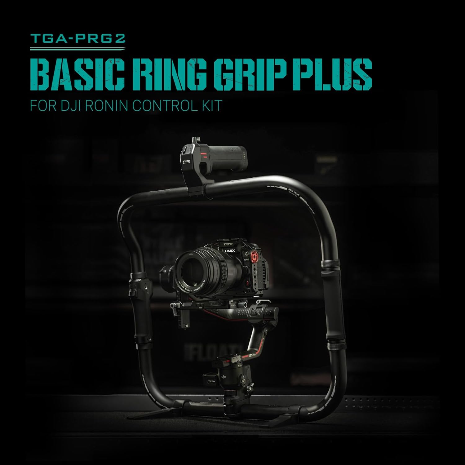 Tilta Basic Ring Grip Plus Compatible with DJI Ronin RS2, RS 3 Pro, and RS 4/4 Pro | Wireless Control Handle Kit | Improved Stability, Movement & Flexibility | Aluminum Alloy | Multiple Power Options-1