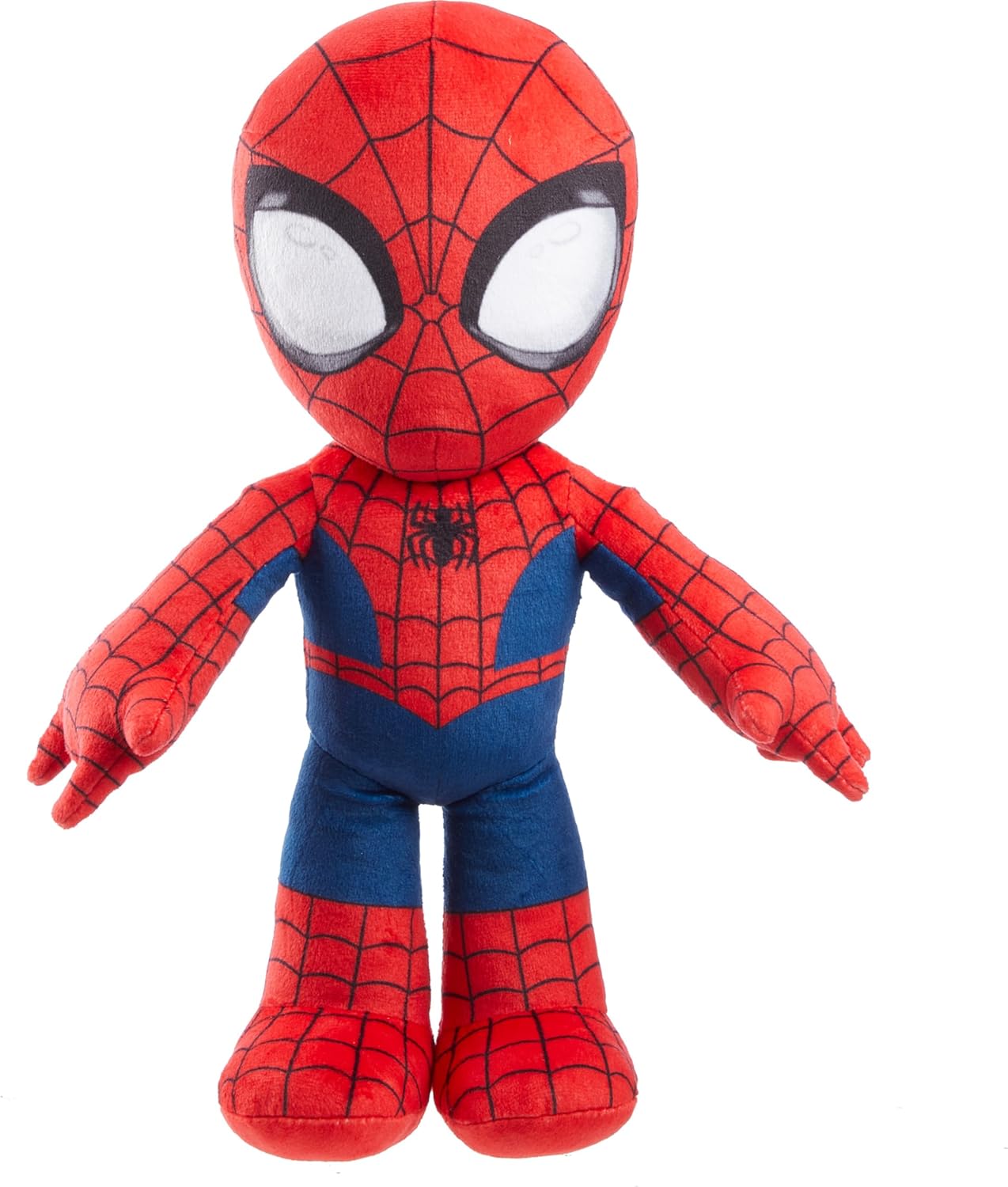 Mattel Marvel Plush Talkers Soft Toy, 11.75-Inch Spider-Man Figure with 10 Sounds & Phrases, Collectible Plush Doll-0