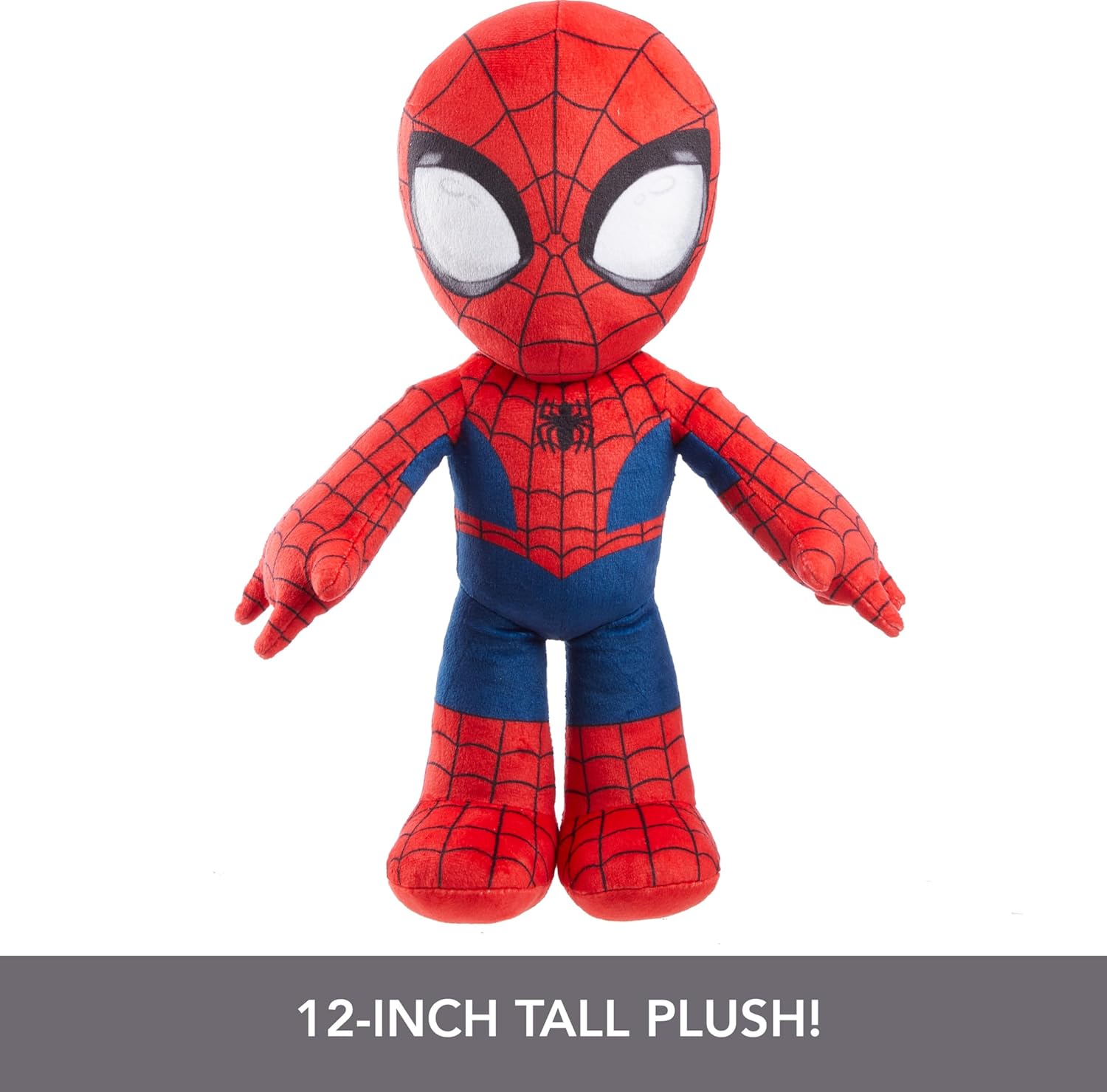 Mattel Marvel Plush Talkers Soft Toy, 11.75-Inch Spider-Man Figure with 10 Sounds & Phrases, Collectible Plush Doll-4