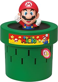 TOMY Pop Up Super Mario Board Game - Family and Preschool Kids Games for Family Game Night - Kids Activities and Super Mario Toys - Girls and Boys Games - 2-4 Players - Ages 4 Years and Up