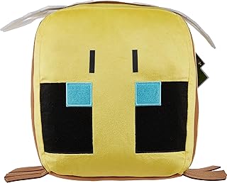 Minecraft Cuutopia Bee Plush, 10-inch Soft Rounded Pillow Doll, Video Game-Inspired Collectible Toy Gift