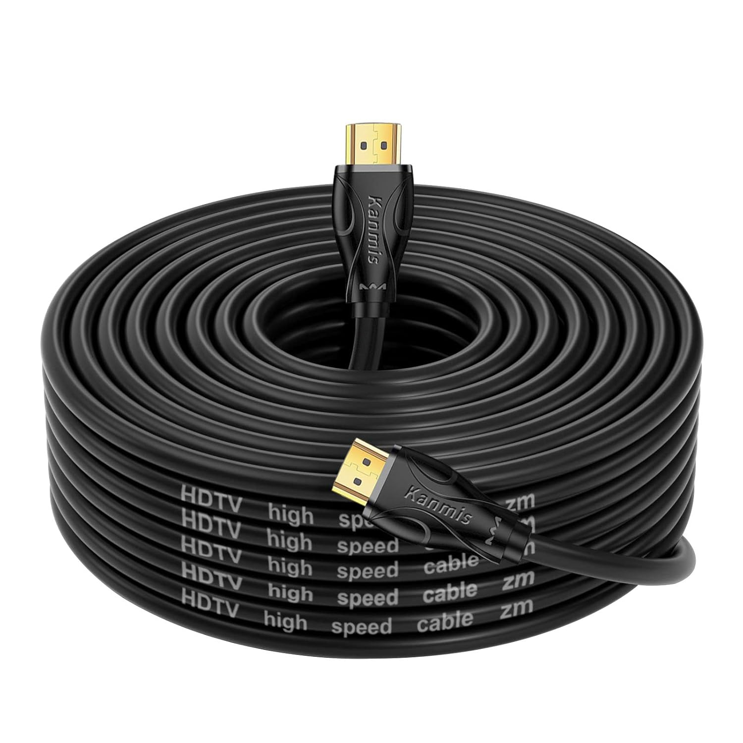 4K HDMI Cable 40ft, High Speed Hdmi 2.0 Cables &4K@60Hz 2K 1080P, Ultra High Speed Gold Plated Connectors hdmi Cord, Compatible with PlayStation Arc PS3 PS4 PC HDTV-0