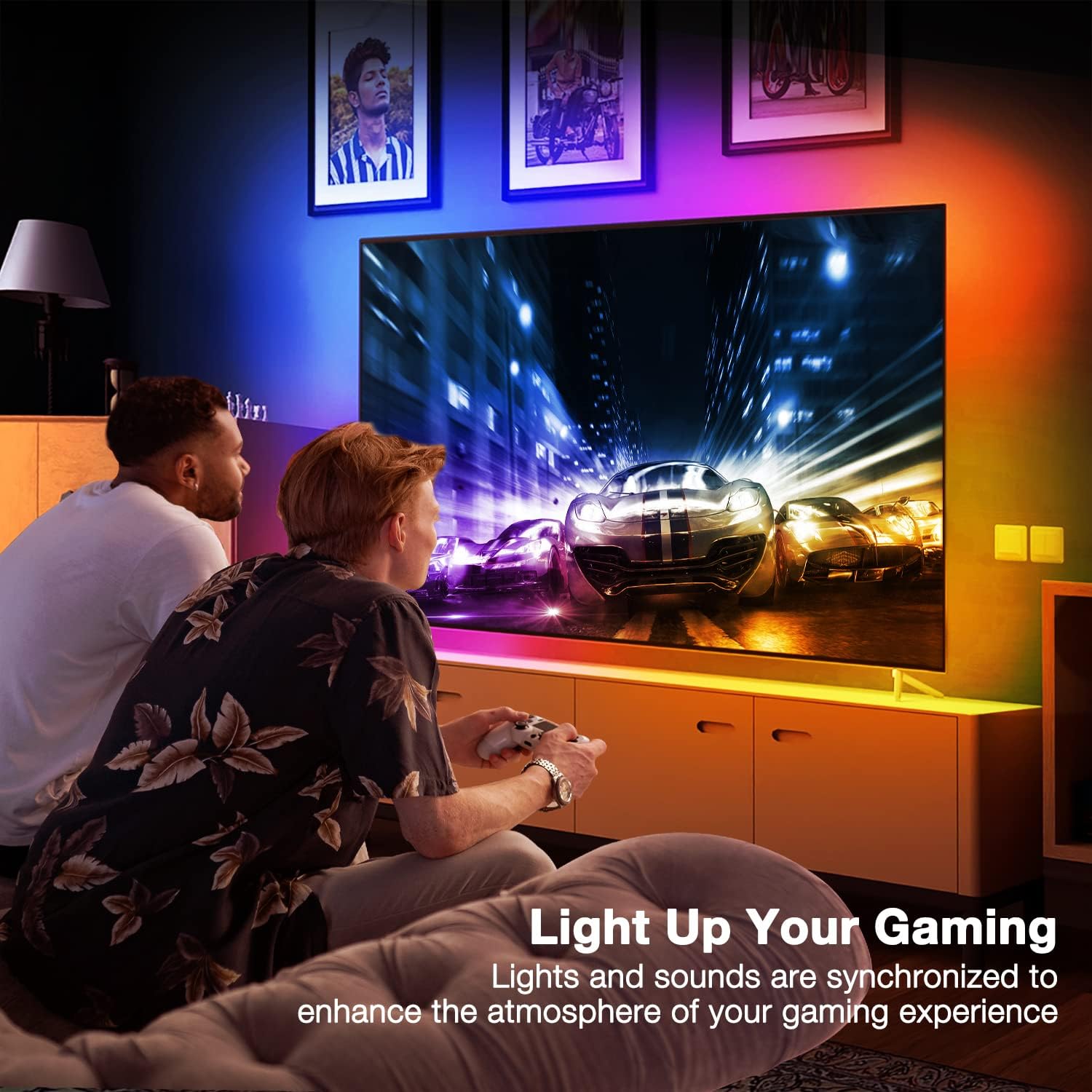 DAYBETTER Led Lights for TV, 10ft TV Led Backlight, Led TV Lights for 32-60inch TV, USB Led Strip Lights for TV Lights That Change with TV, APP Control, TV Led Lights for Bedroom(No Remote)-4