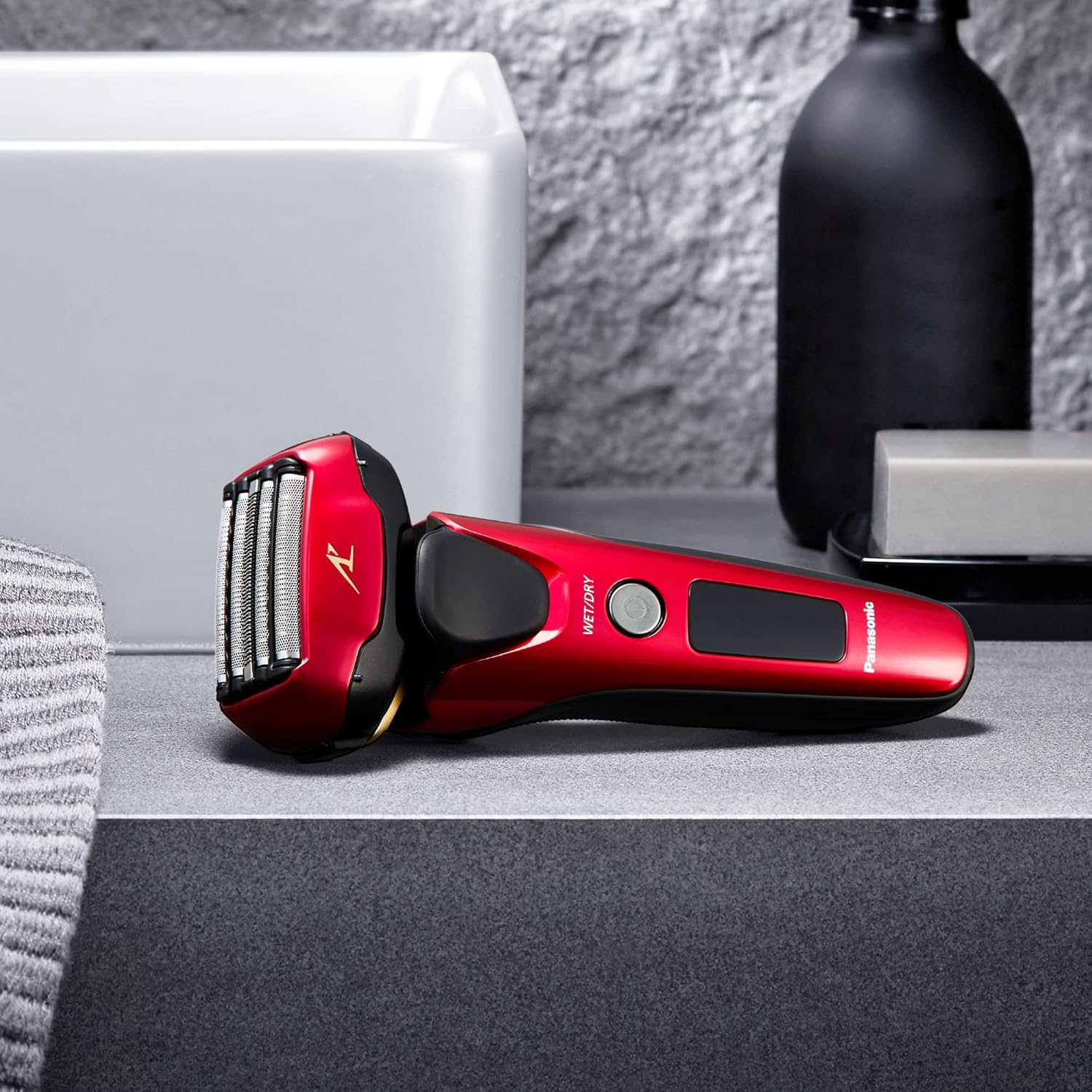 Panasonic ARC5 Electric Razor for Men with Pop-up Trimmer, Wet Dry 5-Blade Electric Shaver with Intelligent Shave Sensor and 16D Flexible Pivoting Head - ES-ALV6HR (Red)-11