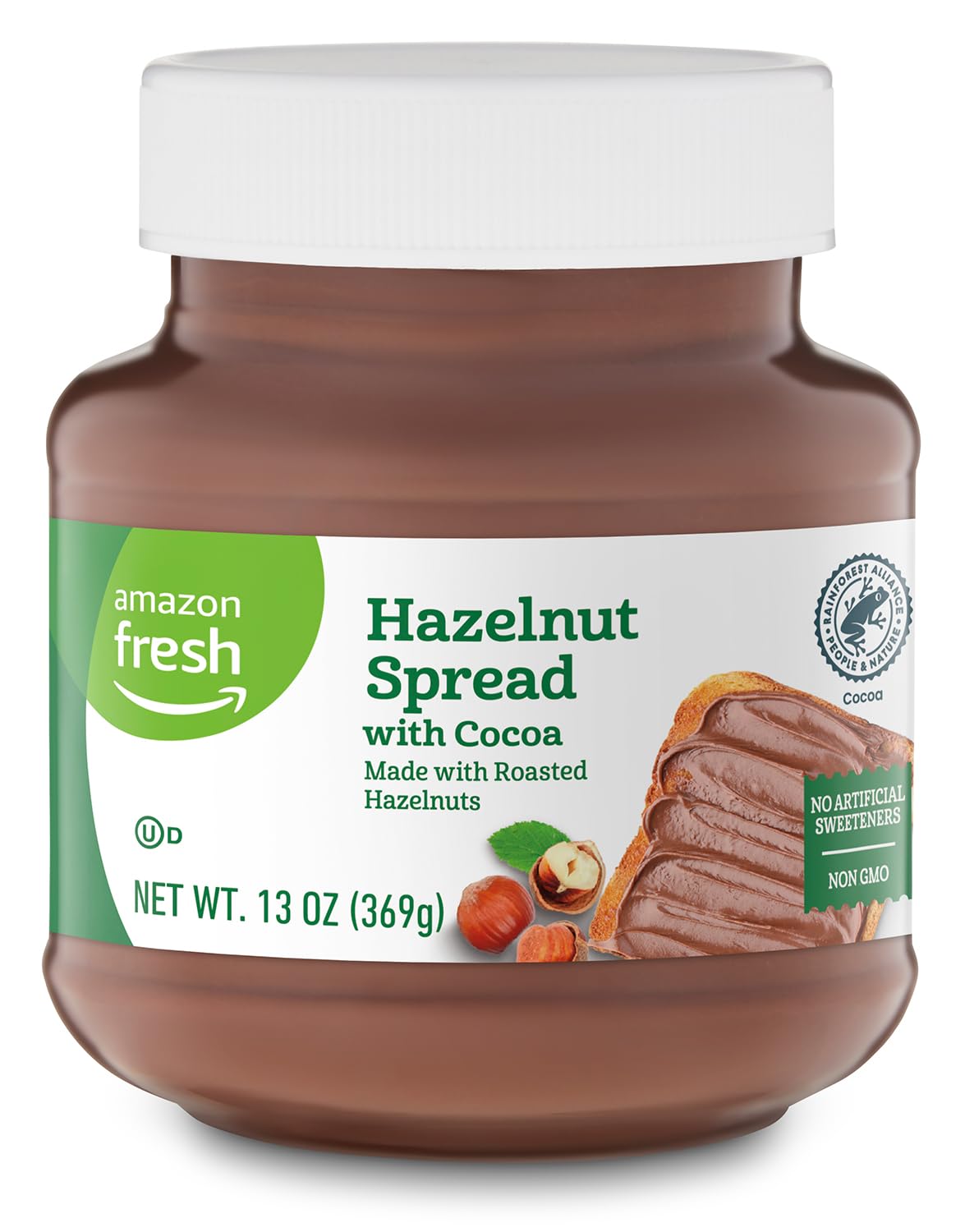 Amazon Fresh, Hazelnut Spread with Cocoa, 13 Oz-0