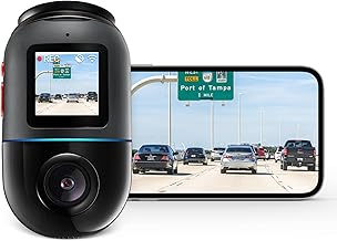 70mai Dash Cam Omni X200, 360° Rotating, Superior Night Vision,Built-in 128GB eMMC Storage, Time-Lapse Recording, 24H Parking Mode, AI Motion Detection, 1080P Full HD, Built-in GPS, App Control