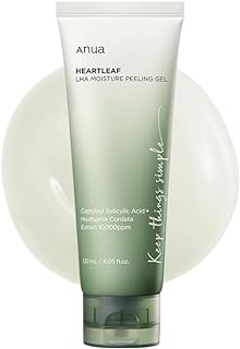 ANUA Heartleaf LHA Moisture Peeling Gel I Gentle Cleanser and Exfoliator with LHA, Resurface, Remove Dead Skin Cells, Smooth Skin Texture, Calming, Soothing, Nourishing, 4.05 fl oz (120ml)