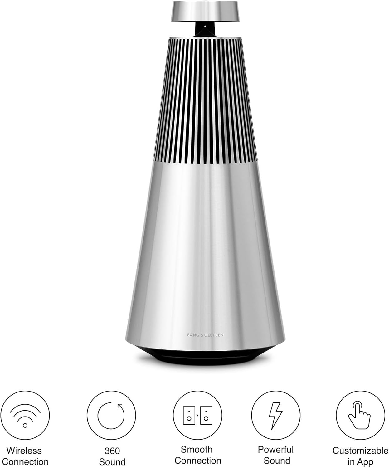 Bang & Olufsen Beosound 2 (3rd Generation) Multiroom Wi-Fi Speaker, Natural Aluminum-13