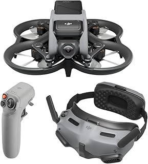 DJI Avata Explorer Combo, First-Person View Drone with Camera 4K, Super-Wide 155° FOV, Includes New RC Motion 2 and Goggles Integra Black, FAA Remote ID Compliant