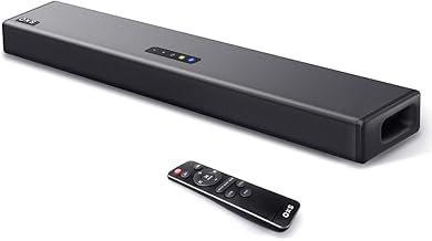 OXS Sound Bars for TV, Home Theater Audio with Built-in Subwoofer, 3D Surround Sound System TV Sound Bar, TV Speakers, Bluetooth 5.0/Aux/Optical/Coaxial, 80-Watt, 3Eqs, Wall Mountable