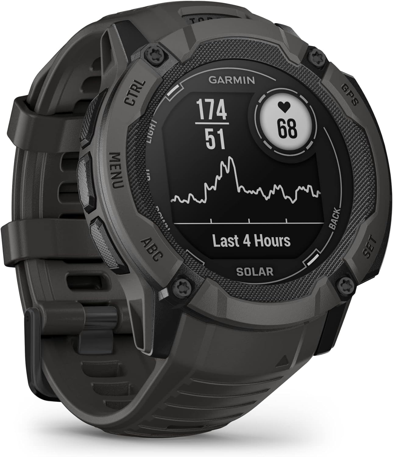 Garmin Instinct 2X Solar, Rugged GPS Smartwatch, Built-in Flashlight, Solar Charging Capability, Multi-Band GNSS, Graphite-4