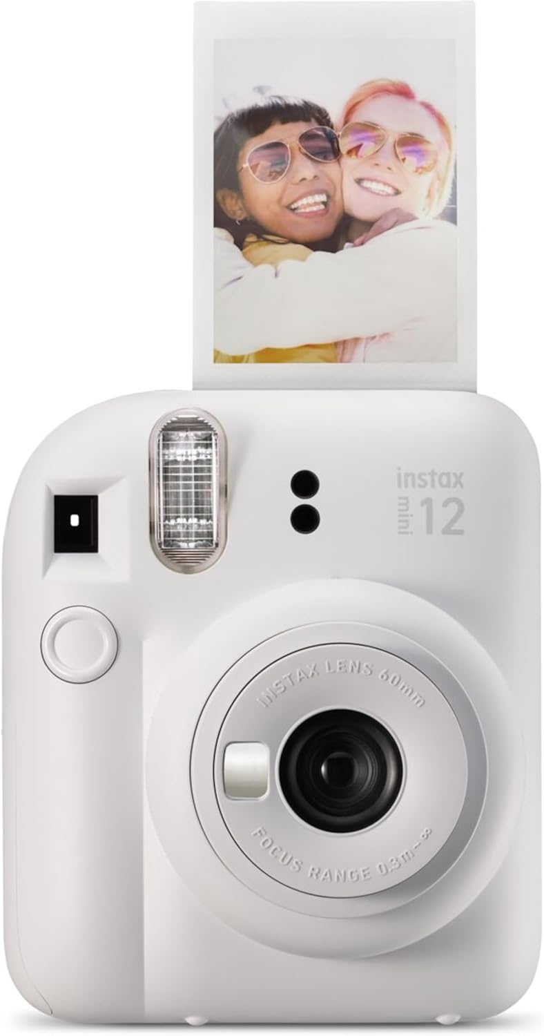 Fujifilm Instax Mini 12 Instant Film Camera, Clay White-0