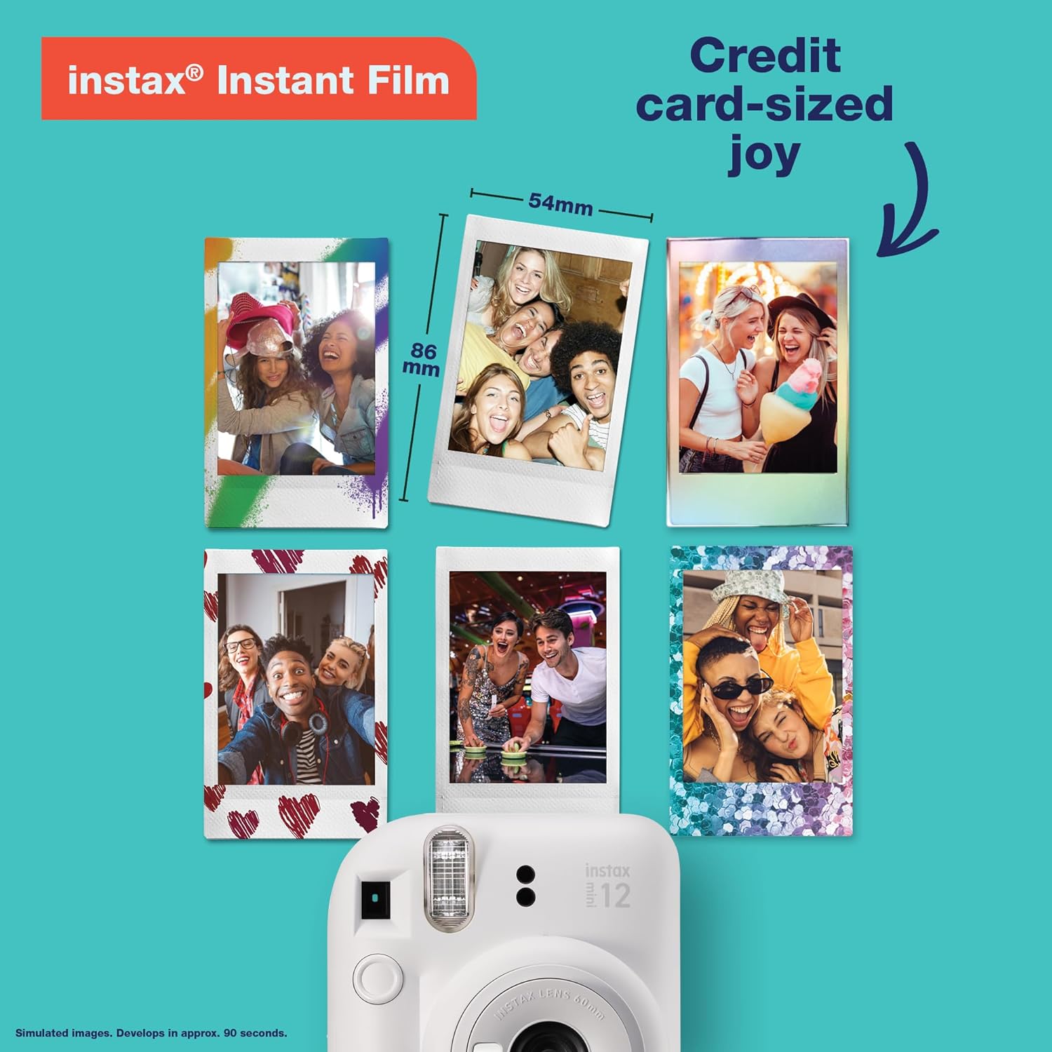 Fujifilm Instax Mini 12 Instant Film Camera, Clay White-5