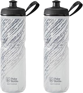 Polar Bottle Sport Insulated Water Bottle - Leak Proof Water Bottles Keep Water Cooler 2X Longer Than a Regular Reusable Water Bottle -BPA-Free, Sport & Bike Squeeze Bottle with Handle