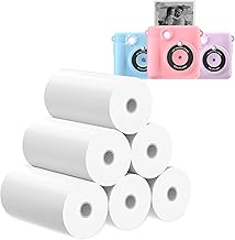 Printer Paper,6 Rolls for Kids Instant Print Camera,HD Printing Thermal Print Paper Set Portable Refill Print Paper