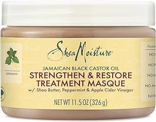 SheaMoisture Jamaican Black Castor Oil Treatment Masque Jamaican Black Castor Oil For Dry Hair Paraben Free Hair Mask 11.5 oz