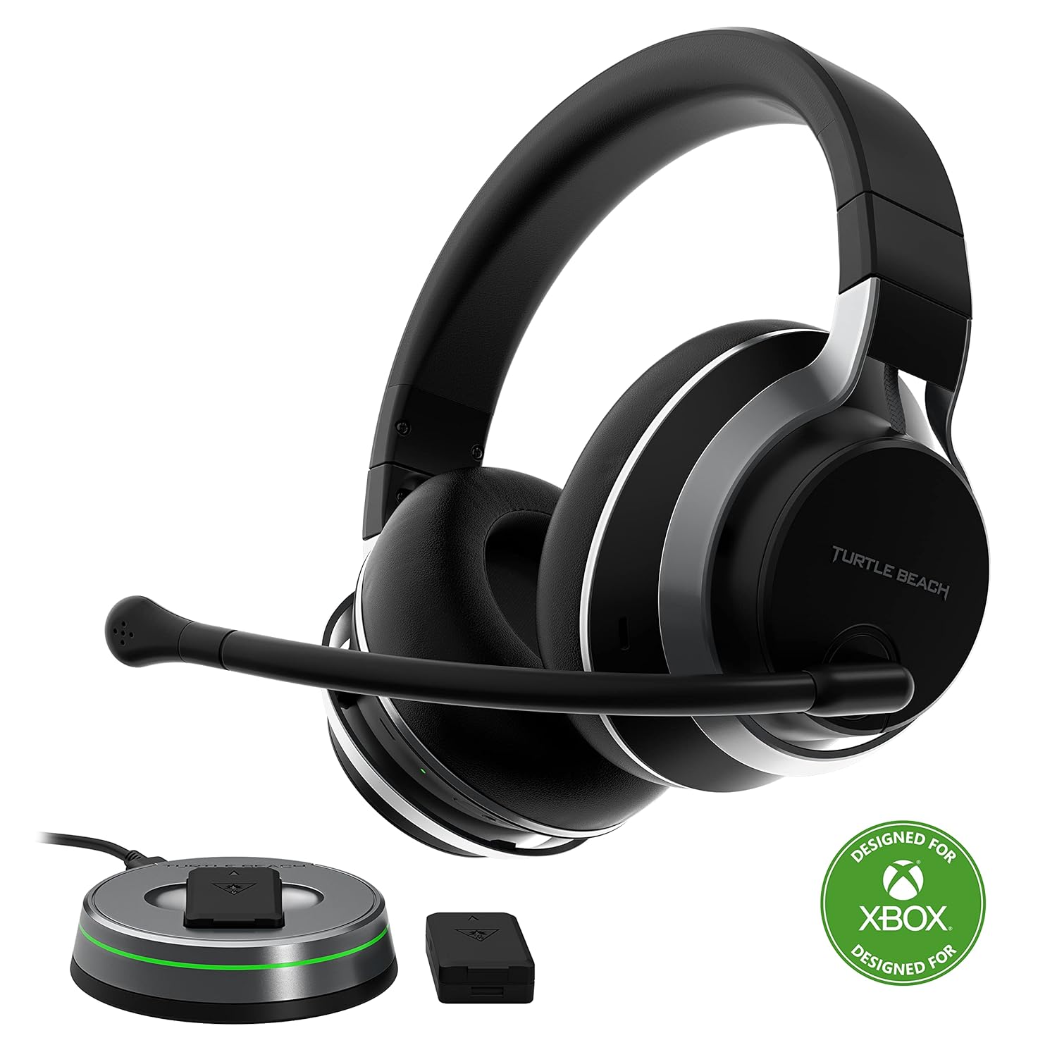 Turtle Beach Stealth Pro Multiplatform Wireless Noise-Cancelling Gaming Headset for Xbox Series X|S, Xbox One, PS5, PS4, PC, Mac, Switch, & Mobile – 50mm Speakers, Bluetooth, Dual Batteries – Black-0