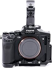 Tilta Half Cage Lightweight Kit Compatible with Sony a7R V, with Mount Accessories via NATO, Cold Shoe and 1/4"-20 Threads with Locating Pins | TA-T46-A (Black)