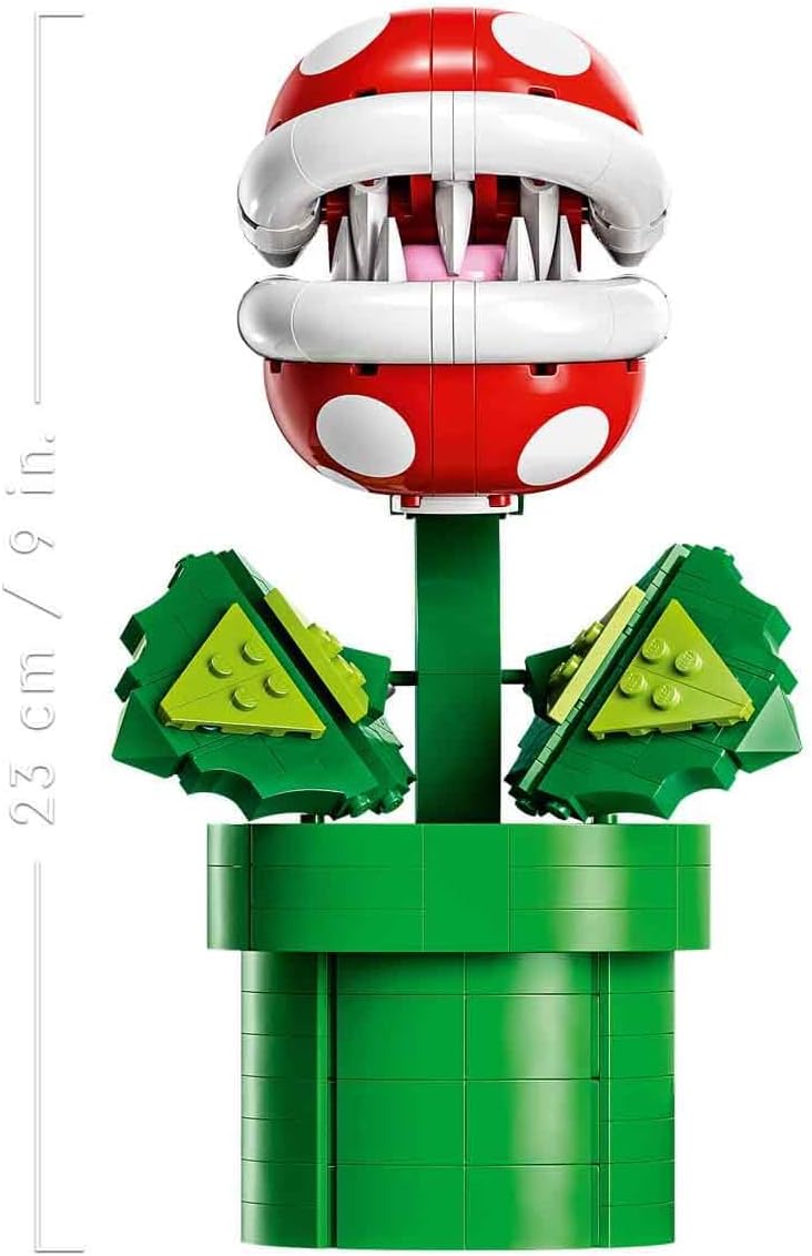 LEGO Super Mario Piranha Plant, Build and Display Super Mario Brothers Collectible for Adults and Teens, Authentically Detailed Posable Figure, Birthday Gift for Gamers and Super Mario Fans, 71426-2