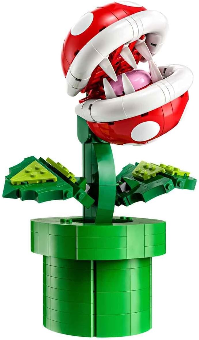 LEGO Super Mario Piranha Plant, Build and Display Super Mario Brothers Collectible for Adults and Teens, Authentically Detailed Posable Figure, Birthday Gift for Gamers and Super Mario Fans, 71426-3