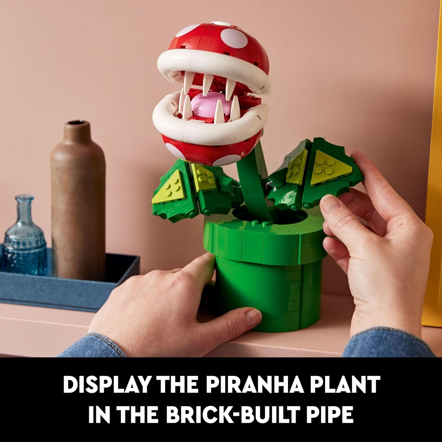 LEGO Super Mario Piranha Plant, Build and Display Super Mario Brothers Collectible for Adults and Teens, Authentically Detailed Posable Figure, Birthday Gift for Gamers and Super Mario Fans, 71426-6