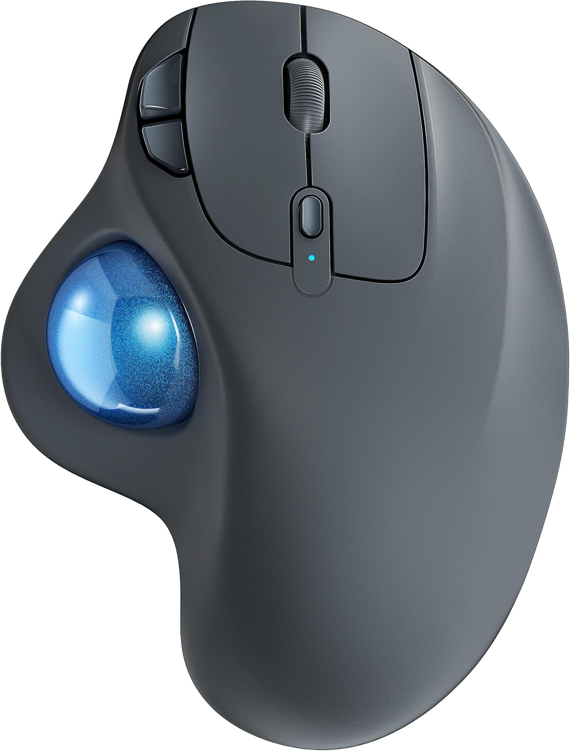 Nulea M501 Wireless Trackball Mouse, Rechargeable Ergonomic, Easy Thumb Control, Precise & Smooth Tracking, 3 Device Connection (Bluetooth or USB Receiver), Compatible for PC, Laptop, Mac, Windows.-0