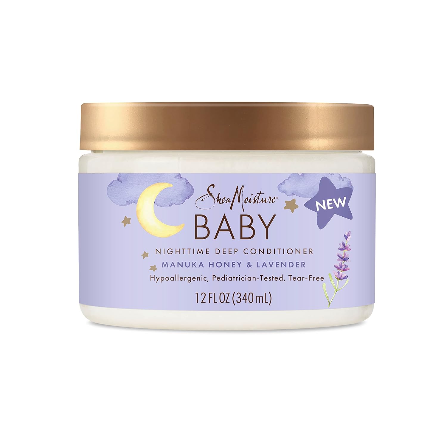 SheaMoisture Baby Deep Conditioner Manuka Honey & Lavender for Delicate Hair and Skin Nighttime Skin and Hair Care Regimen 12 oz-0