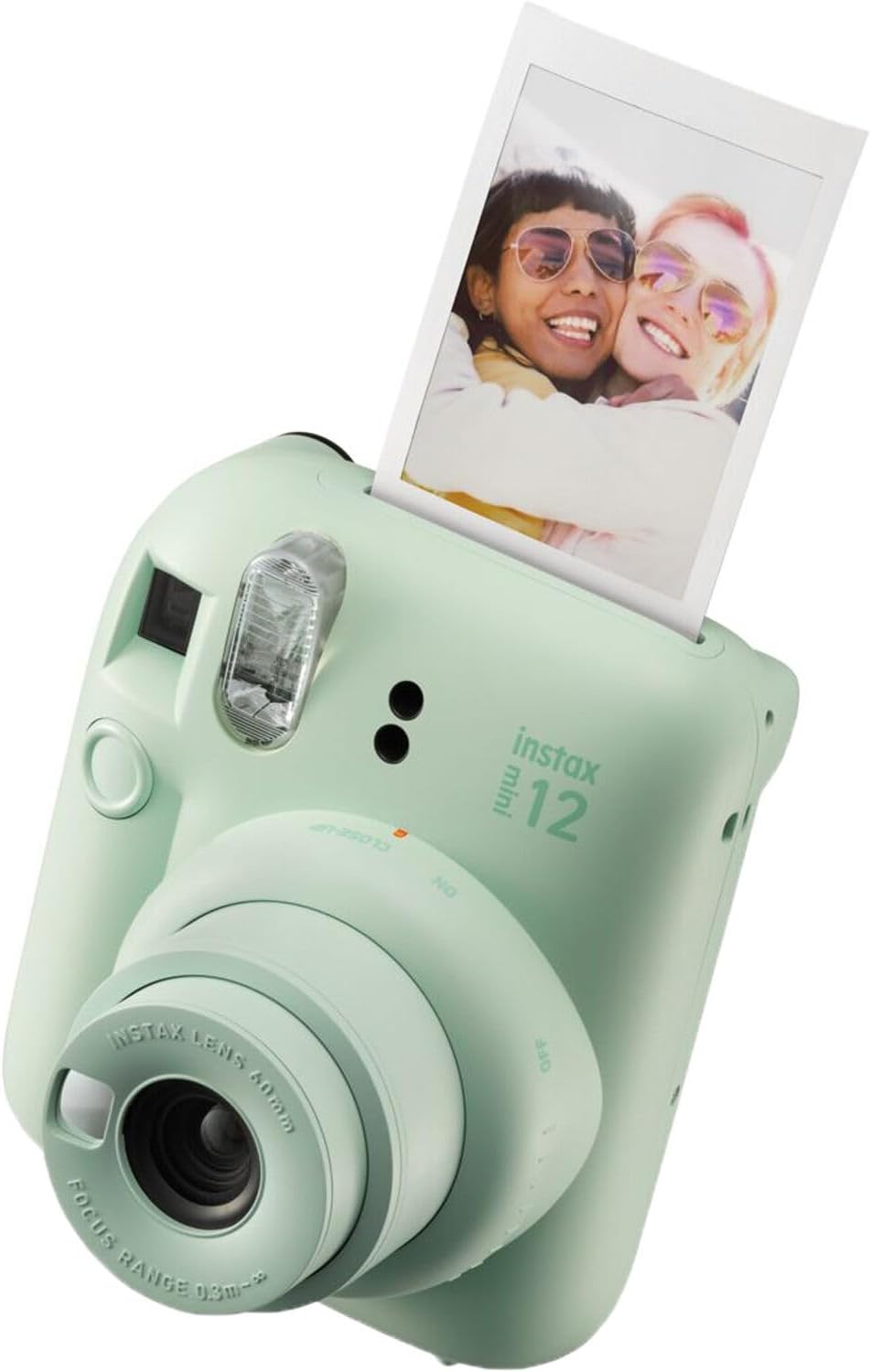 Fujifilm Instax Mini 12 Instant Camera + MiniMate Accessory Bundle & Compatible Custom Case + Fuji Instax Film Value Pack (50 Sheets) Flamingo Designer Photo Album (Mint Green)-7