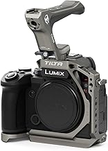 Tilta Camera Cage for Panasonic S5 II/IIX/G8 II Lightweight Kit - Titanium Gray, with Mount Accessories via NATO, Cold Shoe and 1/4"-20 Threads with Locating Pins