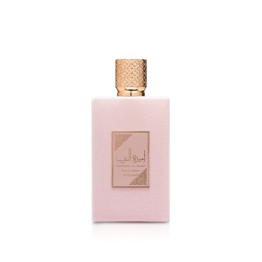 Lattafa Asdaaf Ameerat Al Arab Prive Rose Eau de Parfum Spray for Women, 3.4 Ounce-0