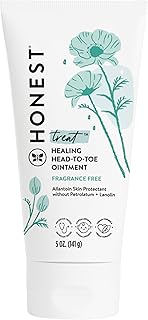 The Honest Company Head to Toe Multi-Purpose Healing Ointment | Gentle for Baby | Hypoallergenic, Vegan, Allantoin-Powered | 5 oz