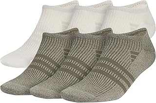 adidas Men's Superlite 3.0 No Show Socks Low-Profile Fit, Arch-Compression and Lightweight Breathable Construction (6 Pairs)