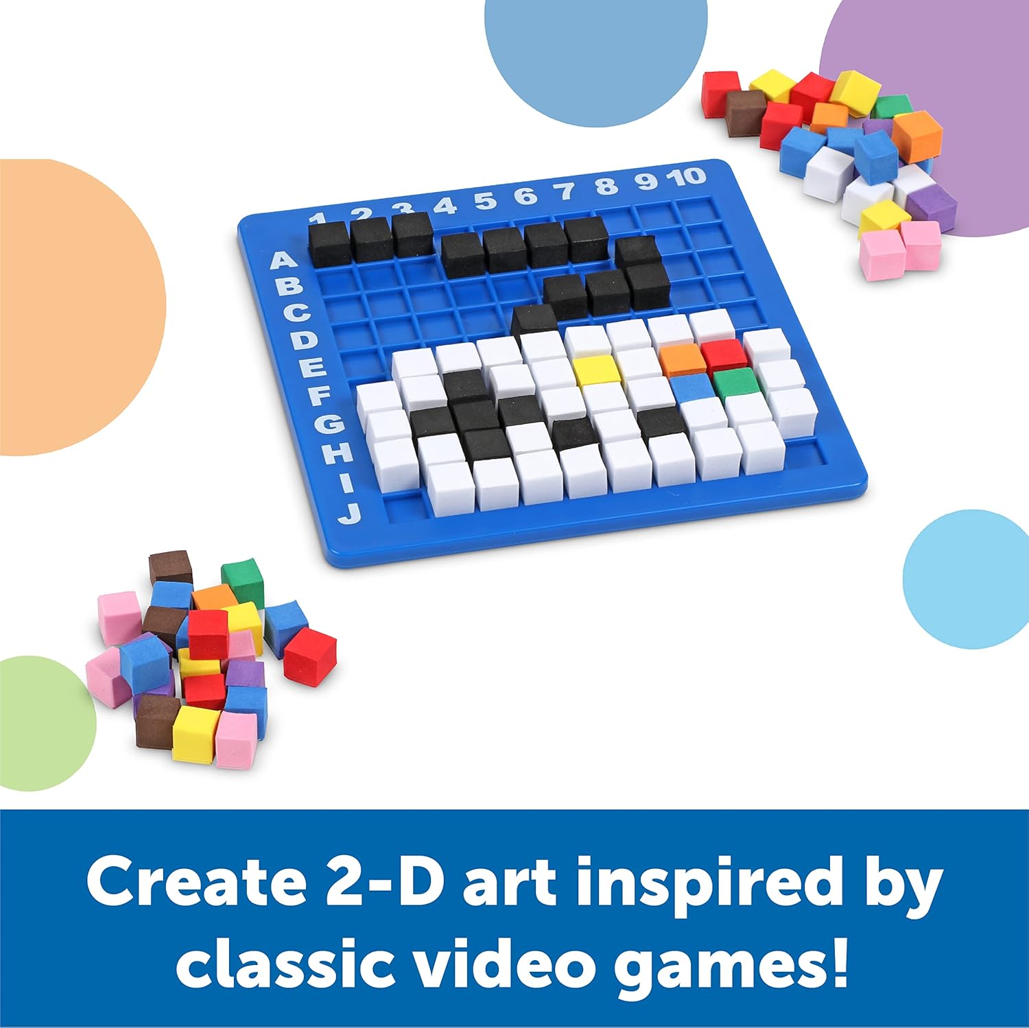 Learning Resources STEM Explorers Pixel Art Challenge, 402 Pieces, Ages 5+, STEM Toys For Kids, Coding Basics For Kids, STEM Activities For Classroom, Medium-1