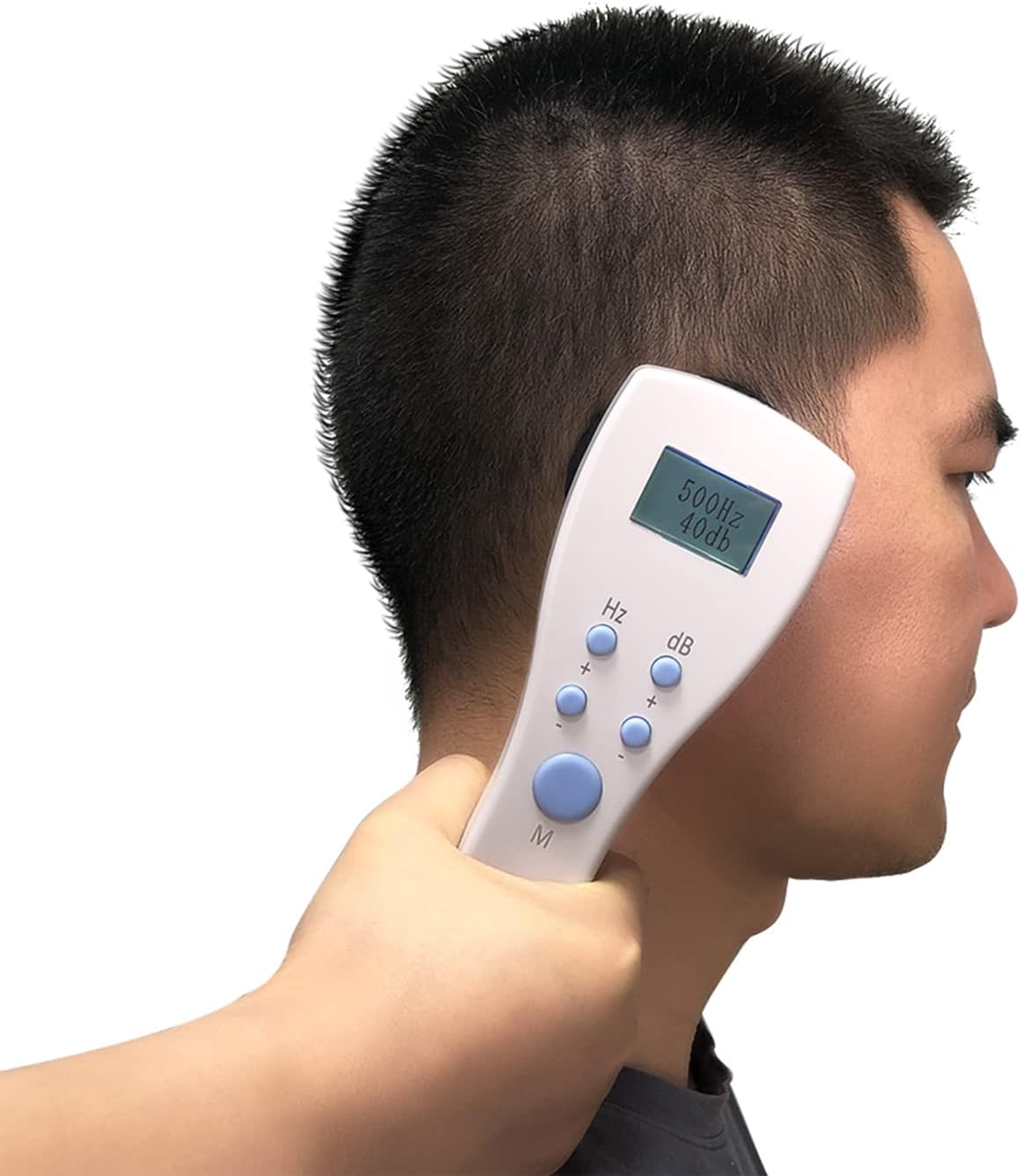 AudiScan Portable Audiometer Hearing Test, Noise Reducing Hearing Test Hearing Screener in Your Hand with Audiocups Cushion and Carry Case-5