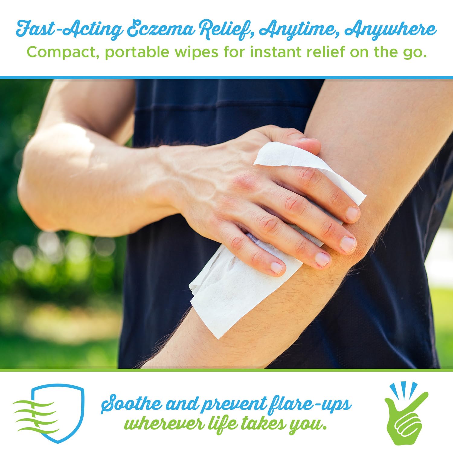 Eczema Flare Wipes® - All-Natural Fast Acting Eczema Relief, Anti-Itch, Reduces Inflammation & Protects Skin Barrier, Soothes & Prevents Future Flares, pH-Balancing, Convenient On-The-Go Solution 72ct-7