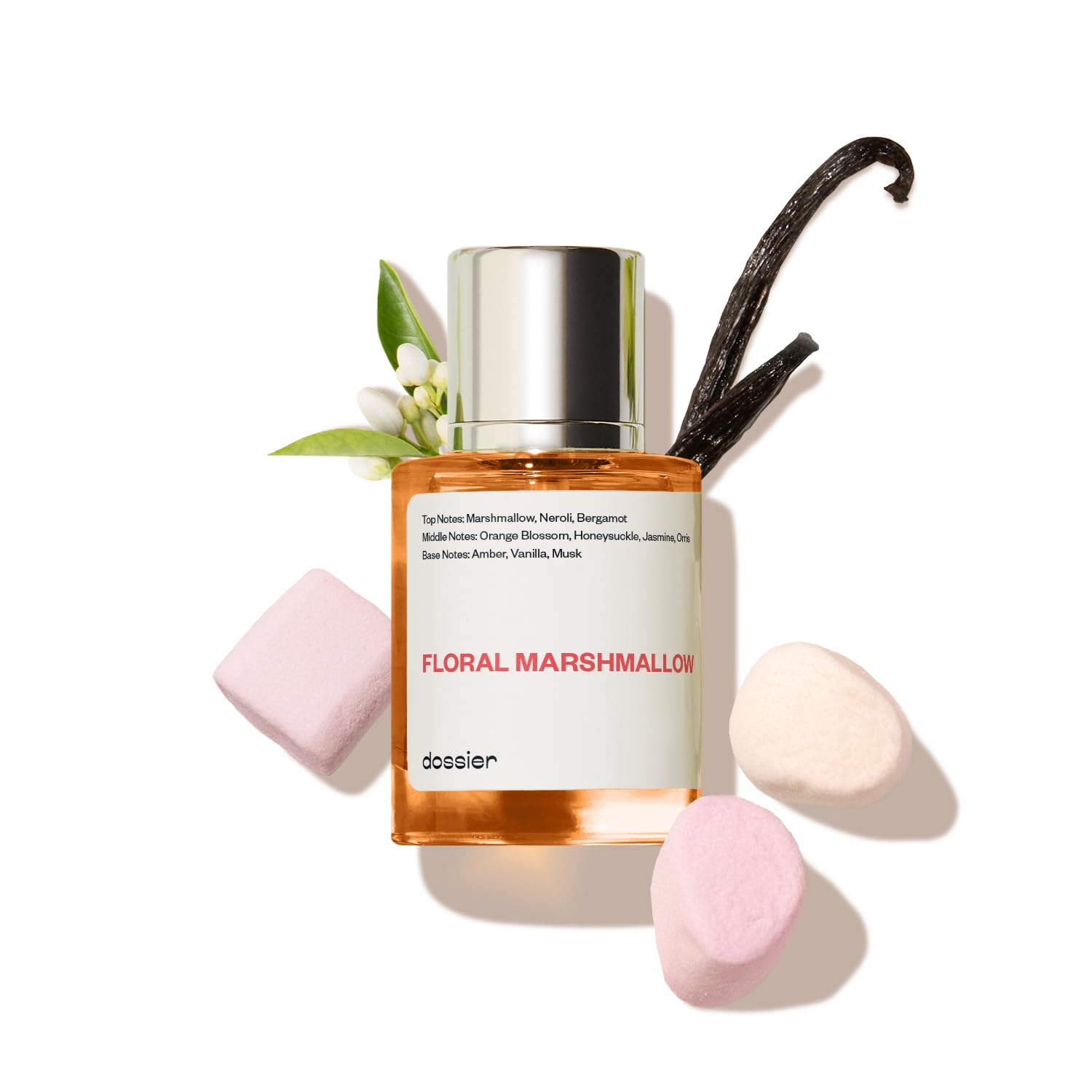 Dossier - Eau de Parfum - Floral Marshmallow - Inspired by By Kilian's Love,Don't Be Shy - Perfume Luxury - Pure Infused - Paraben-Free - Vegan - Feminine - For Women -Fragrance 1.7 Fl 0z (Spray 50ml)-0