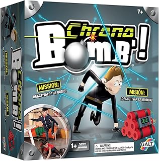 Galt Toys Chrono Bomb, Kids Fun Spy Family Action Floor Game, Beat The Bomb Age 7+, Various Mode Multiplayer Game