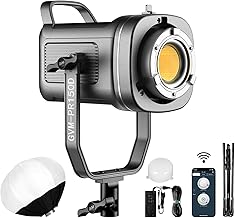 GVM 150W LED Video Light 2700K~7500K Video Light Photography Studio Light Kit with Lantern Softbox & Stand, CRI97+TLCI97 with 8 Lighting+Custom Effects for Outdoor Shoot YouTube Videos