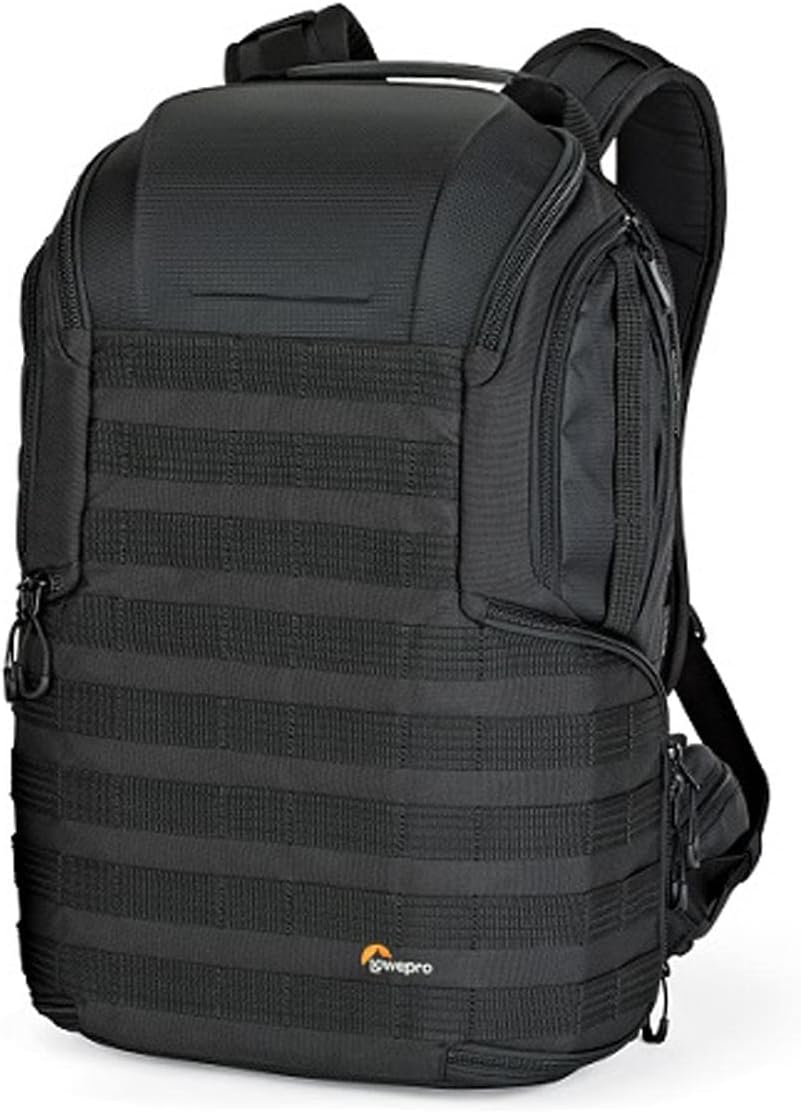 Lowepro ProTactic BP 450 AW 2 Pro 25L Comfortable Recycled and Solution-Dyed Fabrics Modular Backpack with CradleFit Pocket, All Weather Cover, and Utility Waist Belt (Black)-0