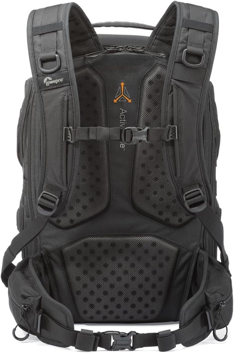 Lowepro ProTactic BP 450 AW 2 Pro 25L Comfortable Recycled and Solution-Dyed Fabrics Modular Backpack with CradleFit Pocket, All Weather Cover, and Utility Waist Belt (Black)-8