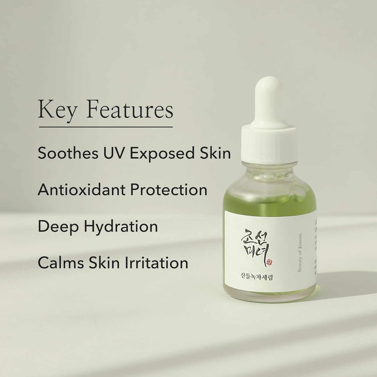 Beauty of Joseon Calming Serum Green Tea Panthenol Soothing, Moisturizing Sensitive, Acne-Prone, UV Irritated Skin, Daily Korean Skin Care for Men and Women, 30ml 1 fl.oz-3