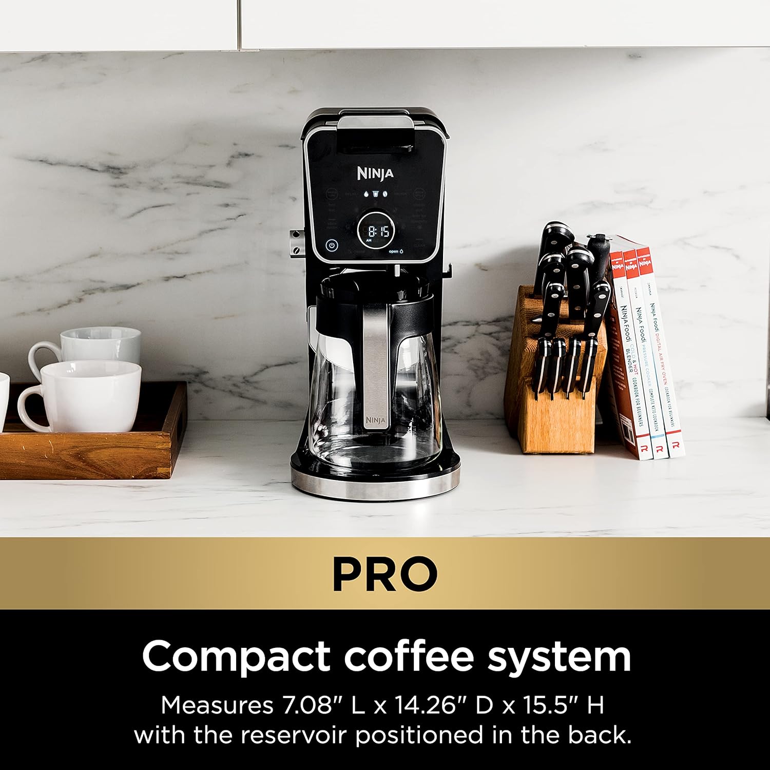 Ninja Hot and Iced Coffee Maker, Single Serve Coffee Maker and Drip Coffee Machine, DualBrew Pro Specialty 12-Cup with K-Cup Combo, Includes Permanent Filter, CFP307-6