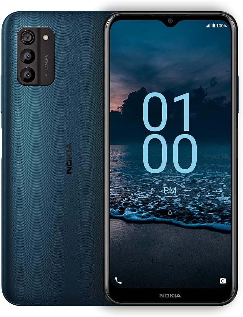 Nokia G100 | Verizon, T-Mobile, AT&T | Android 12 | Unlocked Smartphone | 3-Day Battery | US Version | 4/128GB | 6.52-Inch Screen | 13MP Triple Camera | Polar Night-0