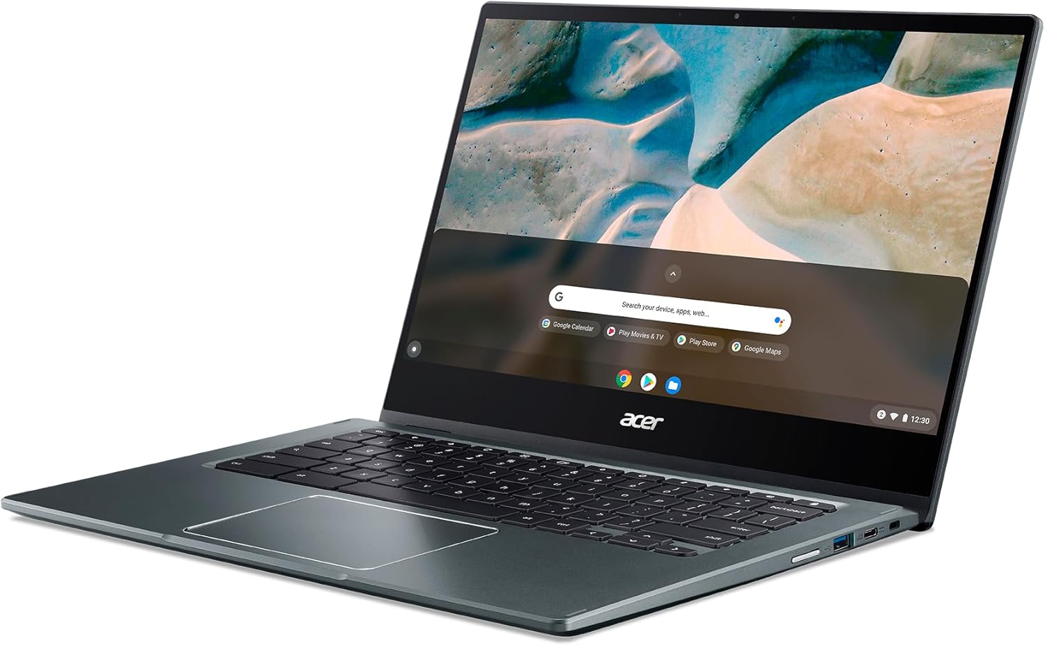 acer Chromebook Spin 514 CP514-1H-R0VX Laptop | AMD Ryzen 3 3250C | 14" FHD IPS Touch Display | 8GB DDR4 | 64GB eMMC | Wi-Fi 5 | HD Webcam | Backlit Keyboard | Chrome OS | Sleeve | Mouse | Green-18